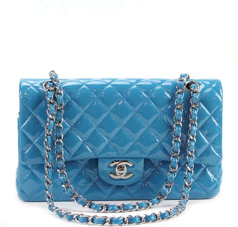 chanel flap light blue|chanel mini flap bag silver.